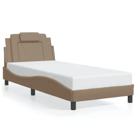 Cadre de lit Viana avec LED sans matelas cappuccino 90x190 cm