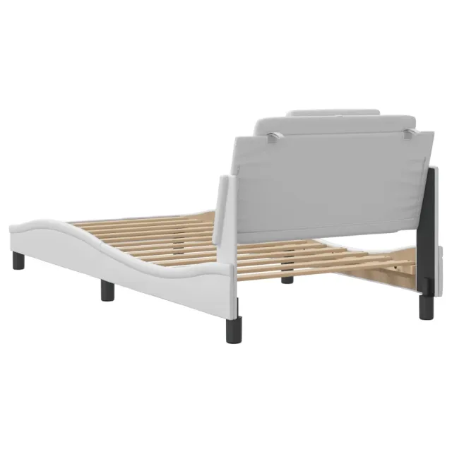 Cadre de lit Viana avec LED sans matelas blanc 100x200 cm