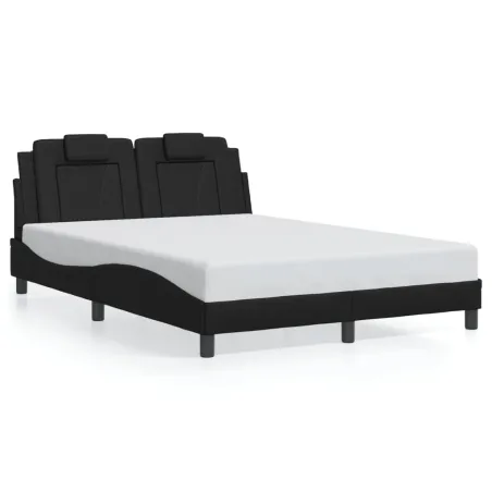 Cadre de lit Viana avec LED sans matelas noir 120x200 cm