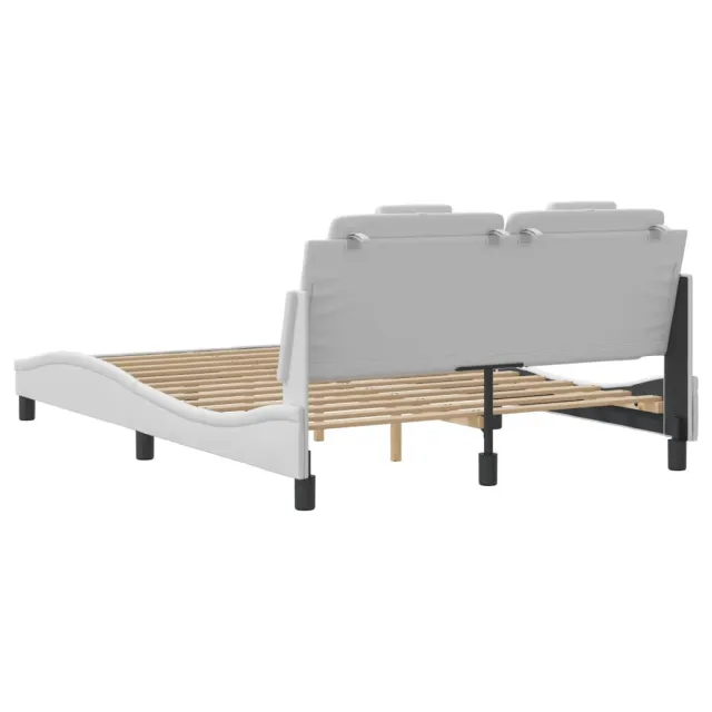 Cadre de lit Viana avec LED sans matelas blanc 120x200 cm