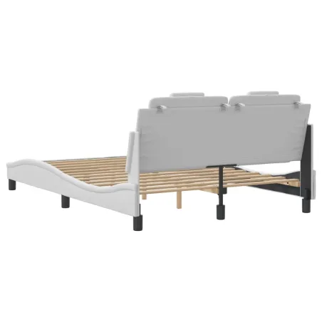Cadre de lit Viana avec LED sans matelas blanc 120x200 cm