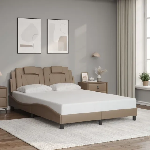Cadre de lit Viana avec LED sans matelas cappuccino 120x200 cm