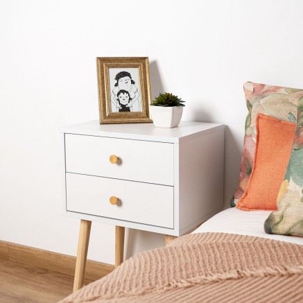Comodino Vinthera Moa Bianco Plastica 40 x 30 x 62,5cm 2