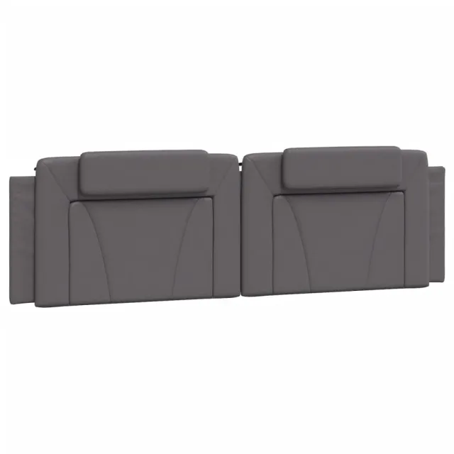Cadre de lit Viana avec LED sans matelas gris 180x200 cm