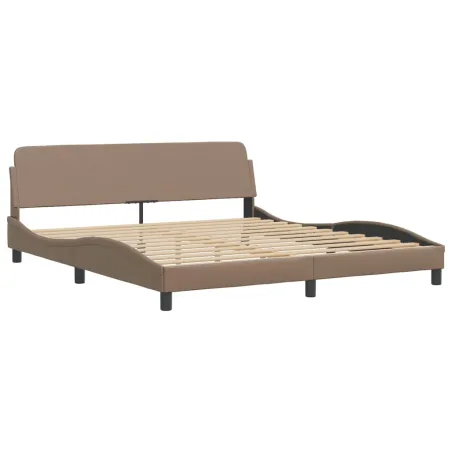 Cadre de lit Viana avec LED sans matelas cappuccino 180x200 cm