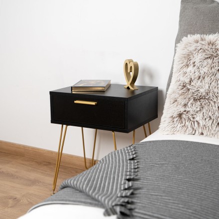 Nightstand Vinthera Moa Black Plastic 40 x 30 x 50 cm 2
