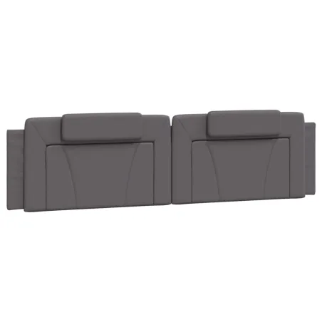 Cadre de lit Viana avec LED sans matelas gris 200x200 cm