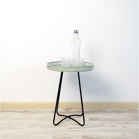 Bijzettafel Vinthera Moa Zwart Groen 38 x 49 cm (6 Stuks)