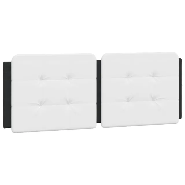 Cadre de lit avec LED sans matelas Zadar noir et blanc 120x200 cm