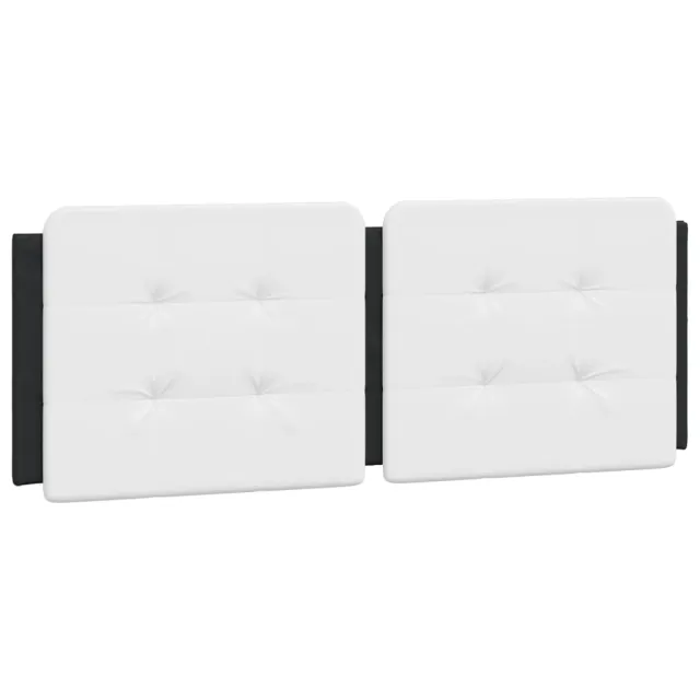 Cadre de lit avec LED sans matelas Zadar noir et blanc 140x200 cm