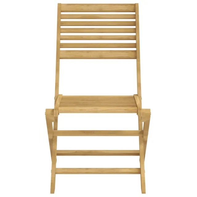 Chaises pliables de jardin lot de 6 bois massif d'acacia