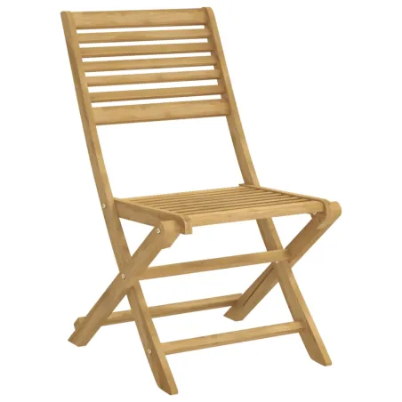 Chaises pliables de jardin lot de 8 bois massif d'acacia