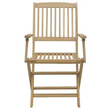 Chaises de jardin pliantes lot de 8 54x61x88 cm bois d'acacia