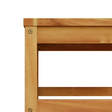 Salon de jardin 4 pcs avec coussins Bois d'acacia solide