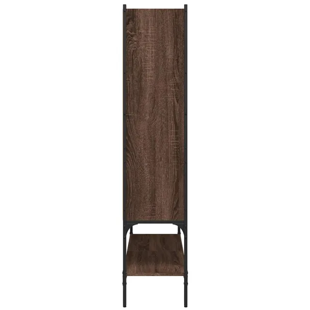 Bibliothèque chêne marron 102x30x141,5 cm bois d'ingénierie