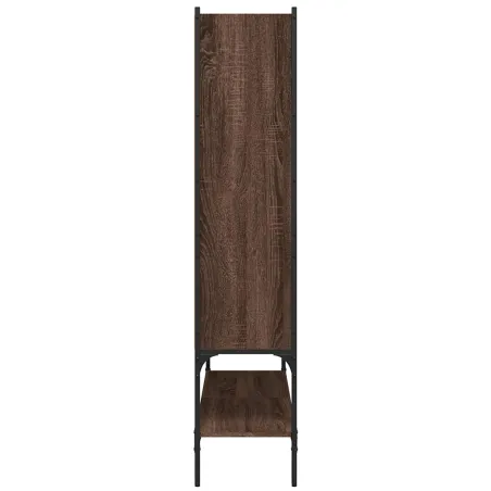 Bibliothèque chêne marron 102x30x141,5 cm bois d'ingénierie