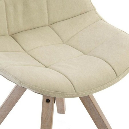 Sedia da Sala da Pranzo DKD Home Decor Beige Multicolore 47 x 55 x 85