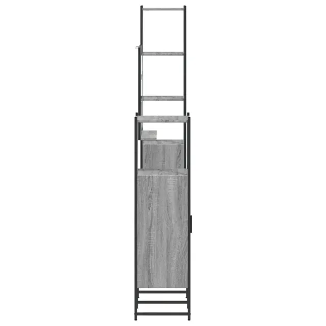 Ensemble d'armoires de salle de bain 4 pcs sonoma gris