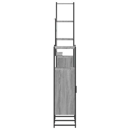 Ensemble d'armoires de salle de bain 4 pcs sonoma gris