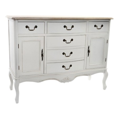 Buffet DKD Home Decor  Blanc Marron Clair Sapin 118 x 45 x 90 cm