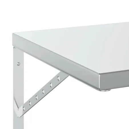 Étagères murales 2 pcs 100x40 cm argenté acier inoxydable