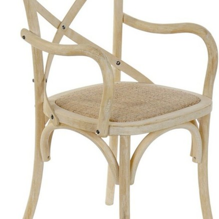 Silla de Comedor DKD Home Decor Blanco Multicolor 55 x 57 x 92 cm 55 x 2