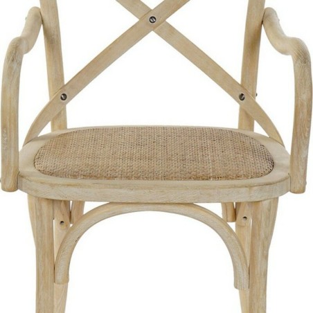 Chaise de Salle à Manger DKD Home Decor Blanc Multicouleur 55 x 57 x