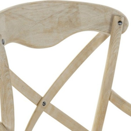 Chaise de Salle à Manger DKD Home Decor Blanc Multicouleur 55 x 57 x
