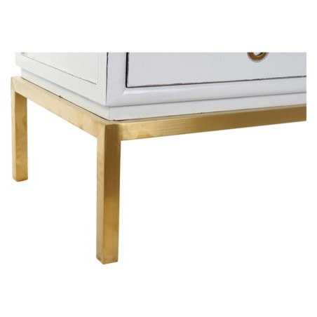Kast DKD Home Decor Wit Gouden Metaal Populier 120 x 50 x 175 cm