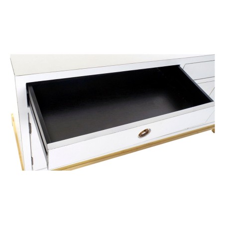 Buffet DKD Home Decor Kamakura Blanc Doré Métal Peuplier 150 x 50 x
