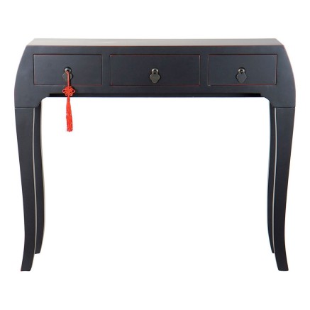 Recibidor con 3 Cajones DKD Home Decor Negro 96 x 26 x 80 cm 2