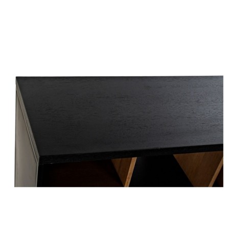 Aparador DKD Home Decor Alvin Negro Natural Hierro Fresno 160 x 40 x 7