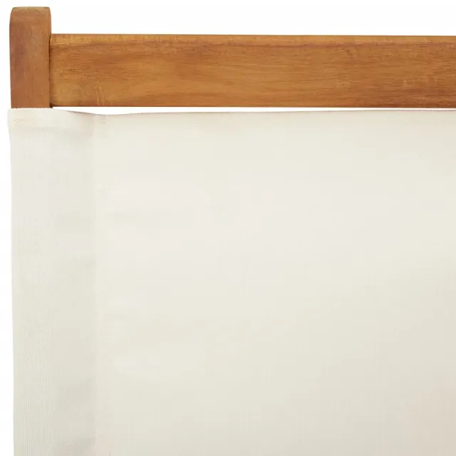 Chaises de jardin pliantes lot de 4 tissu et bois massif