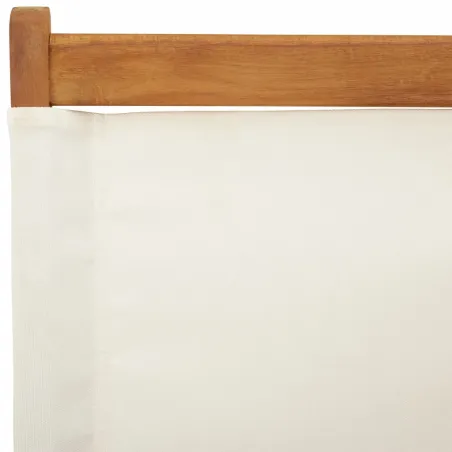 Chaises de jardin pliantes lot de 4 tissu et bois massif