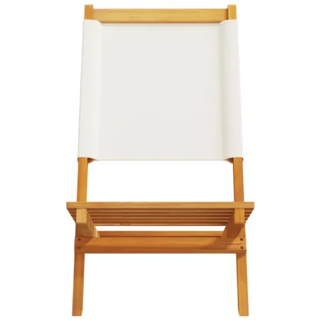 Chaises de jardin pliantes lot de 6 tissu et bois massif