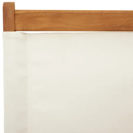 Chaises de jardin pliantes lot de 8 tissu et bois massif