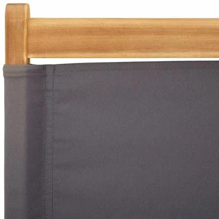 Chaises de jardin pliantes lot de 4 tissu et bois massif