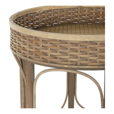 Bijzettafel DKD Home Decor 8424001811281 49 x 49 x 55 cm Natuurlijk