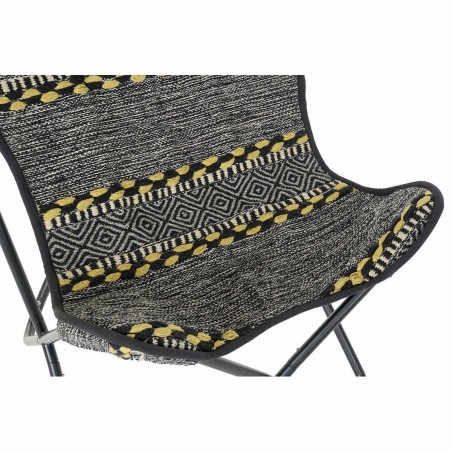 Armstoel DKD Home Decor Geel Wit Zwart Multicolour Ijzer 74 x 65 x 90