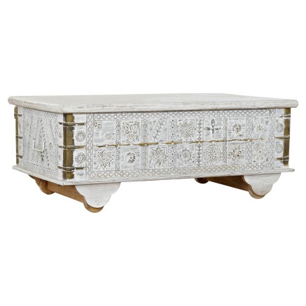 Beistelltisch DKD Home Decor MB-182010 Weiß Gold Metall Mango-Holz 11 2