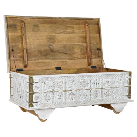 Beistelltisch DKD Home Decor MB-182010 Weiß Gold Metall Mango-Holz 11