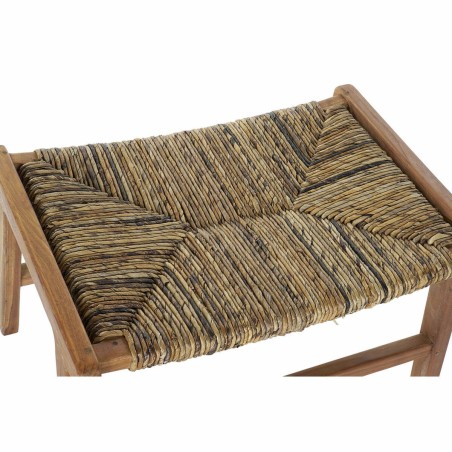 Bench DKD Home Decor  65 x 47 x 40 cm Natural Teak Plastic Light brown