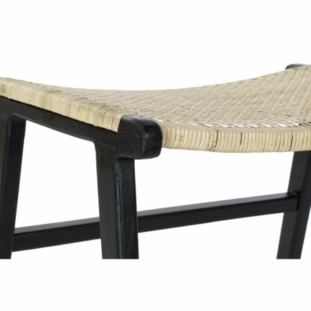 Banqueta DKD Home Decor 8424001823192 65 x 47 x 40 cm Natural Teca Neg