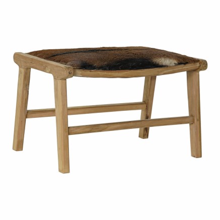 Kruk DKD Home Decor 8424001823215 Bruin Multicolour Natuurlijk Teakboo