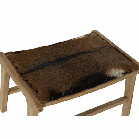 Bench DKD Home Decor 8424001823215 Brown Multicolour Natural Teak 65 x