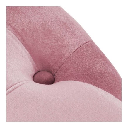 Fußstütze DKD Home Decor Rosa Velvet Holz MDF Glam (2 pcs) 2