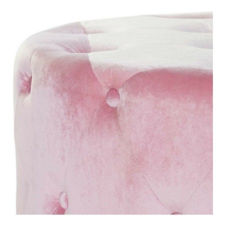 Voetensteun DKD Home Decor Roze Velvet Hout MDF Glam (2 pcs)