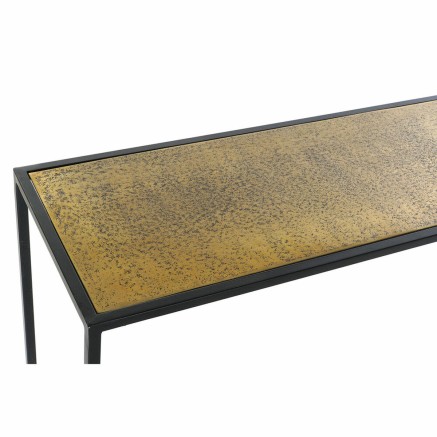 Meuble d'Entrée DKD Home Decor Noir Doré 110 x 25 x 84 cm 2