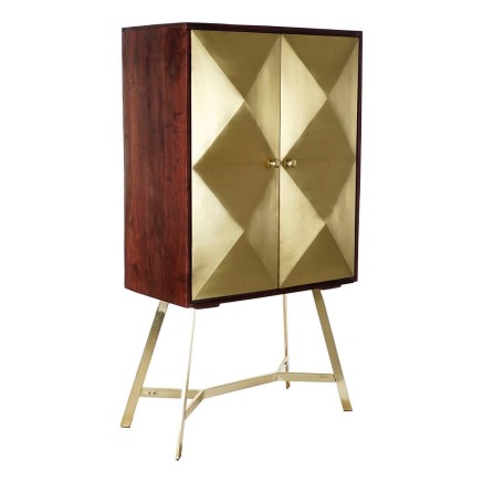 Aparador DKD Home Decor Dorado Marrón oscuro Acacia Madera de mango 8