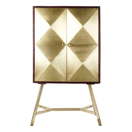 Aparador DKD Home Decor Dorado Marrón oscuro Acacia Madera de mango 8 2